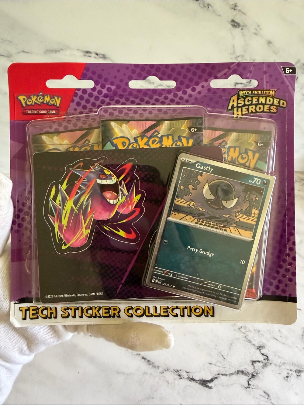 Pokemon Ascended Heroes Tech Sticker Collection - Gastly